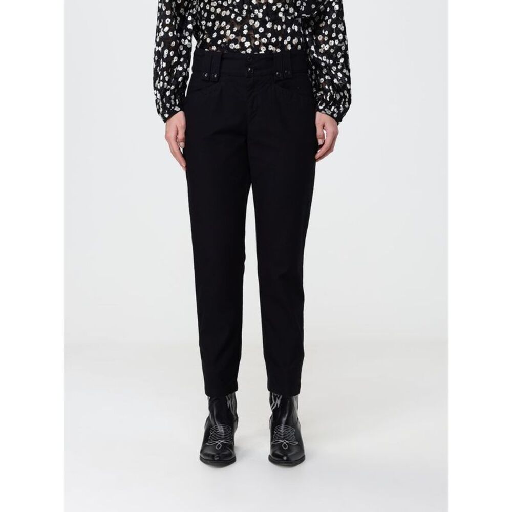 Isabel Marant Women Isabel Marant Birdy Mid-Rise Stretch-Cotton Skinny Trousers